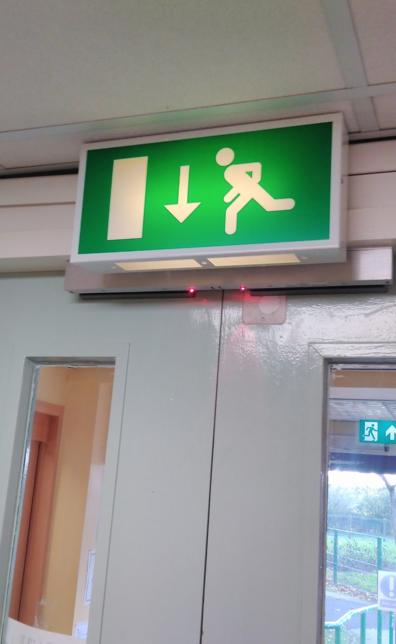 Emergency Exit Sign